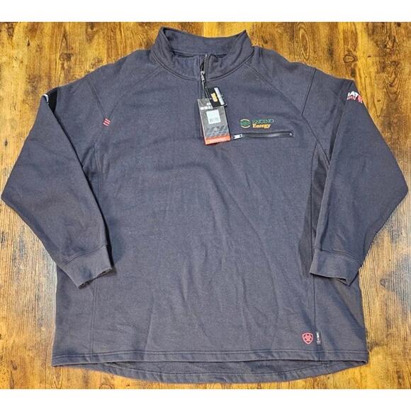 Ariat Other - ARIAT CAT2 FR 1/4 Zip Sweatshirt Mens 3XL Tall Blue UL Certified Pullover NWT